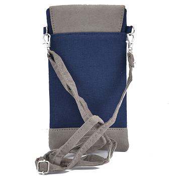Preview: Handtasche Brusttasche Crossbag Handytasche uni blau